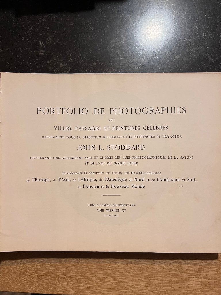 Portfolio de Photographies des villes, paysages et peintures, Enlèvement ou Envoi, John L. Stoddard