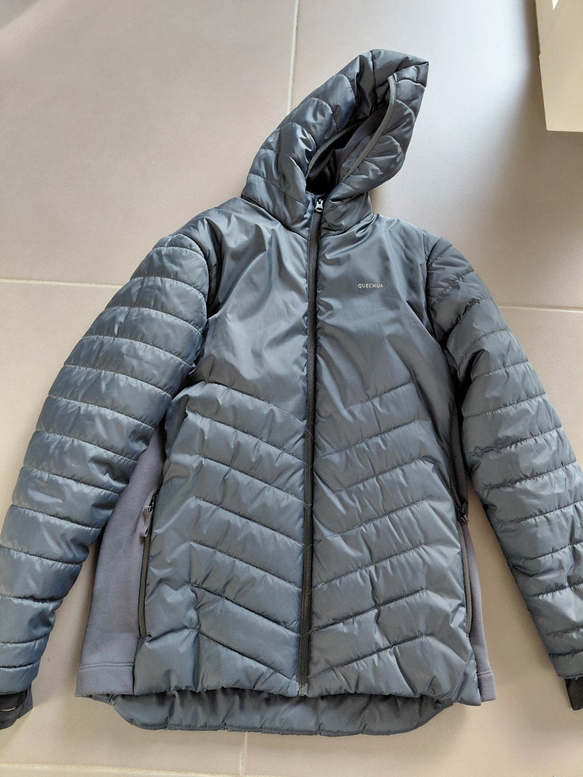Jas zwart maat 14-15 jaar, Kinderen en Baby's, Jongen of Meisje, Ophalen of Verzenden, Zo goed als nieuw, Quechua, Decathlon