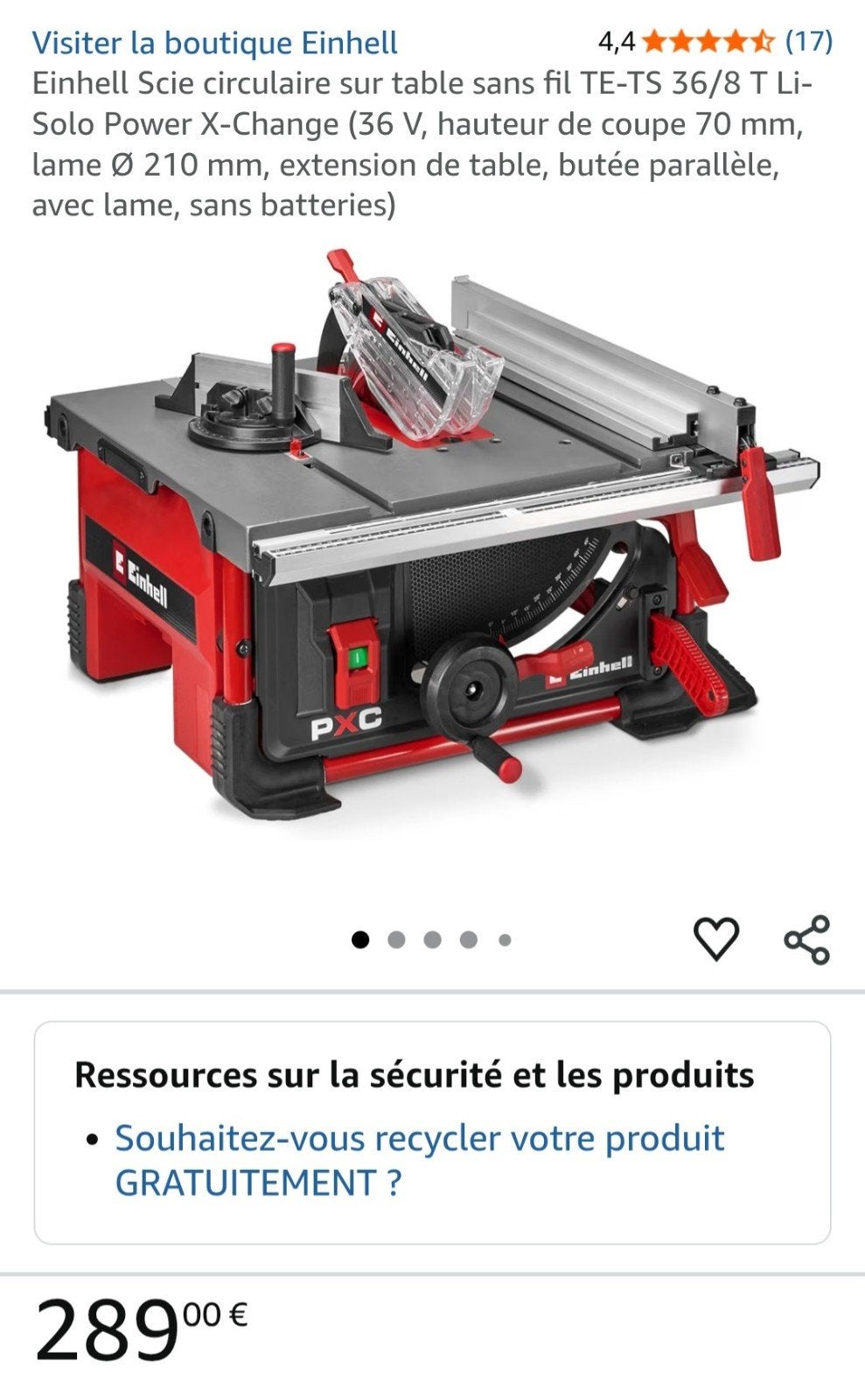 Scie sur table Einhell sans fil, Bricolage & Construction, Enlèvement, Neuf, Einhell