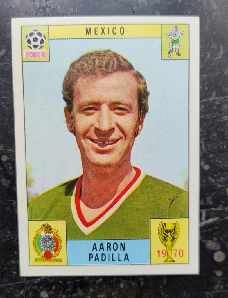 Coupe du monde Panini Mexico 1970 : Aaron Padilla., Enlèvement