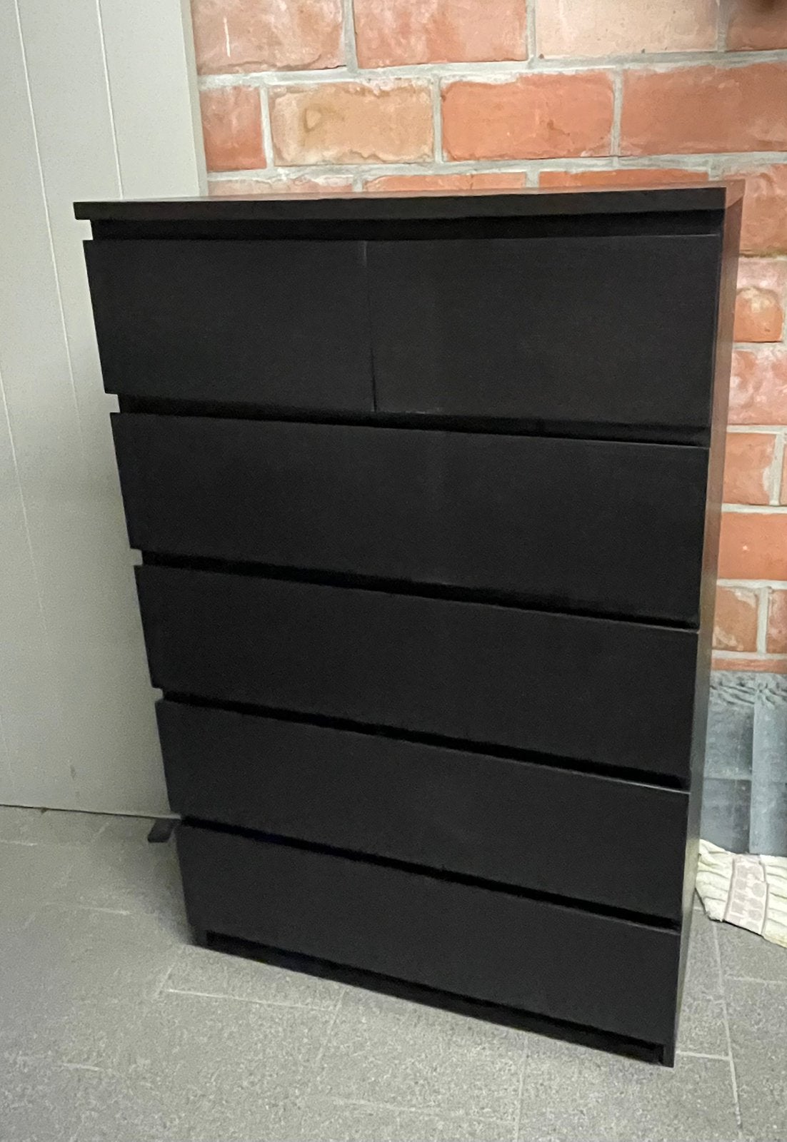 Malm ladenkast met 6 laden, Huis en Inrichting, Ophalen, Gebruikt, 5 laden of meer, 100 tot 150 cm