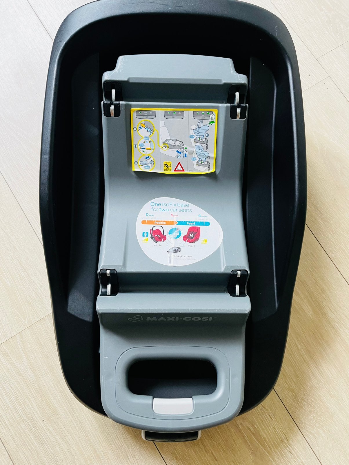 Système Isofix Maxicosi Pebble et Pearl, Mode veille, 0 à 18 kg, Enlèvement, Utilisé