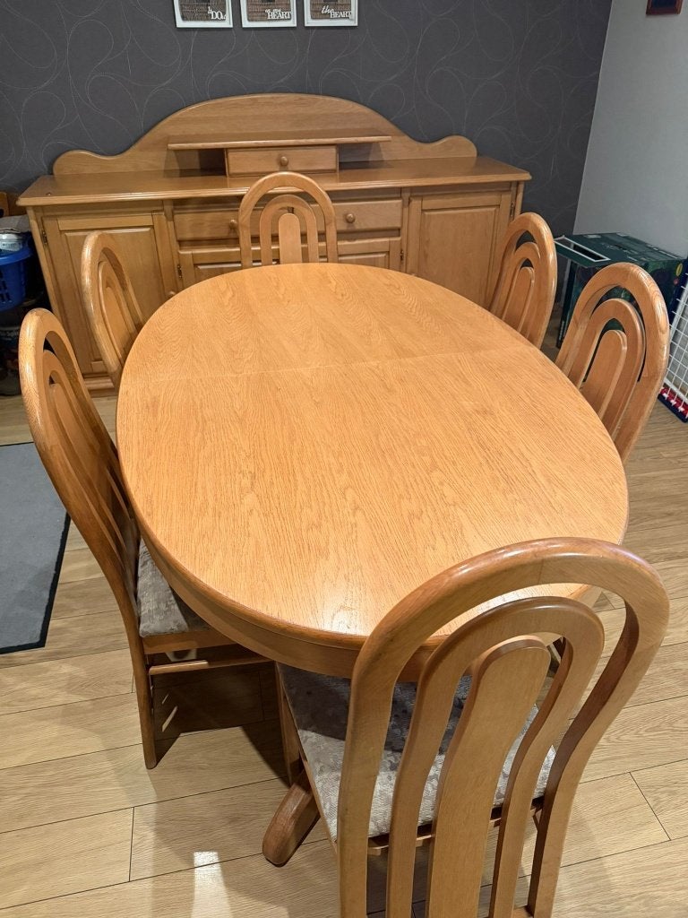 Salle á manger, Enlèvement, Comme neuf, 4 à 6 chaises
