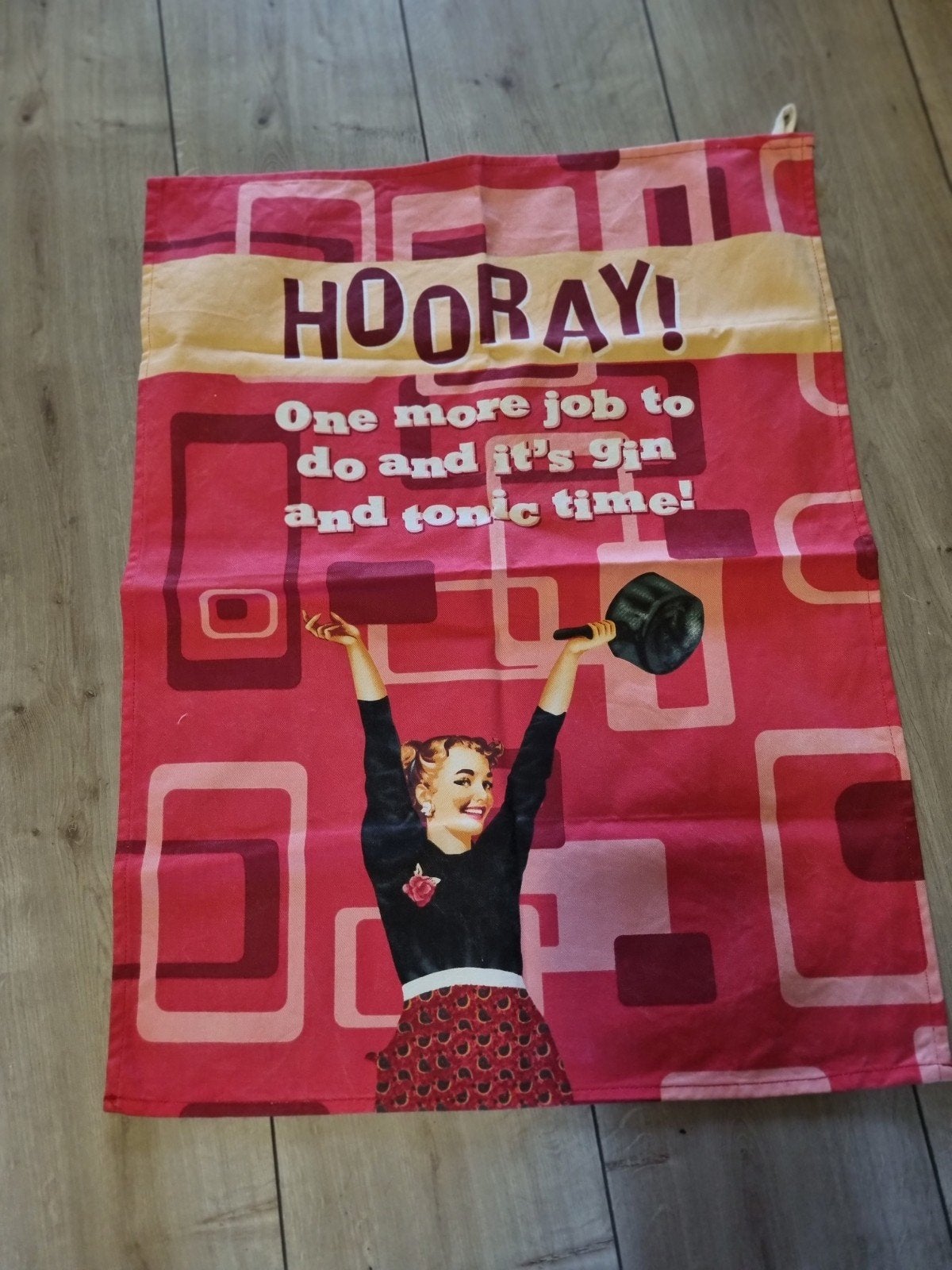 Handdoek 51 x 67 cm met leuke print, Ophalen of Verzenden