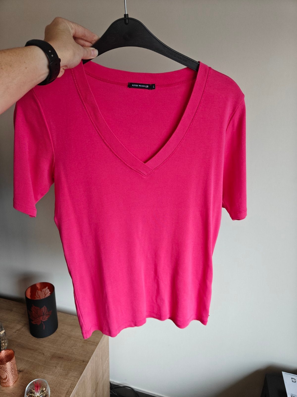 Geklede t-shirt River Woods maat L, Ophalen, River Woods, Maat 42/44 (L), Zo goed als nieuw