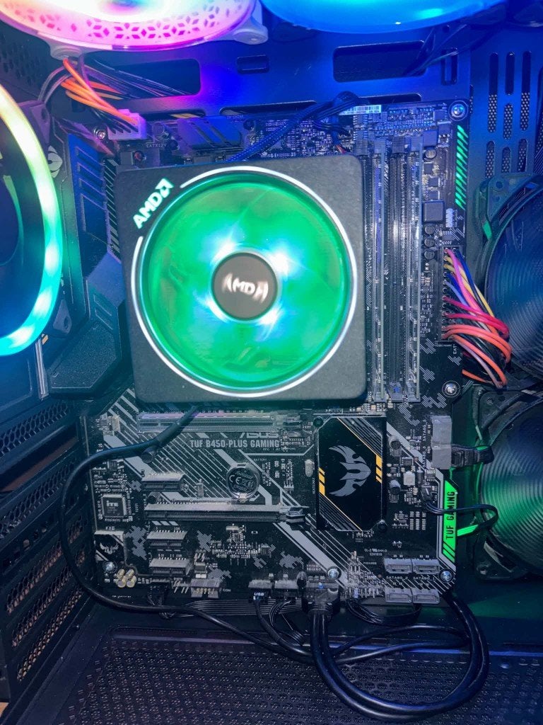 gaming ryzen 7 2700x carte mere asus tuf gaming b450 pro, Enlèvement ou Envoi, DDR4, ATX, Socket AM4