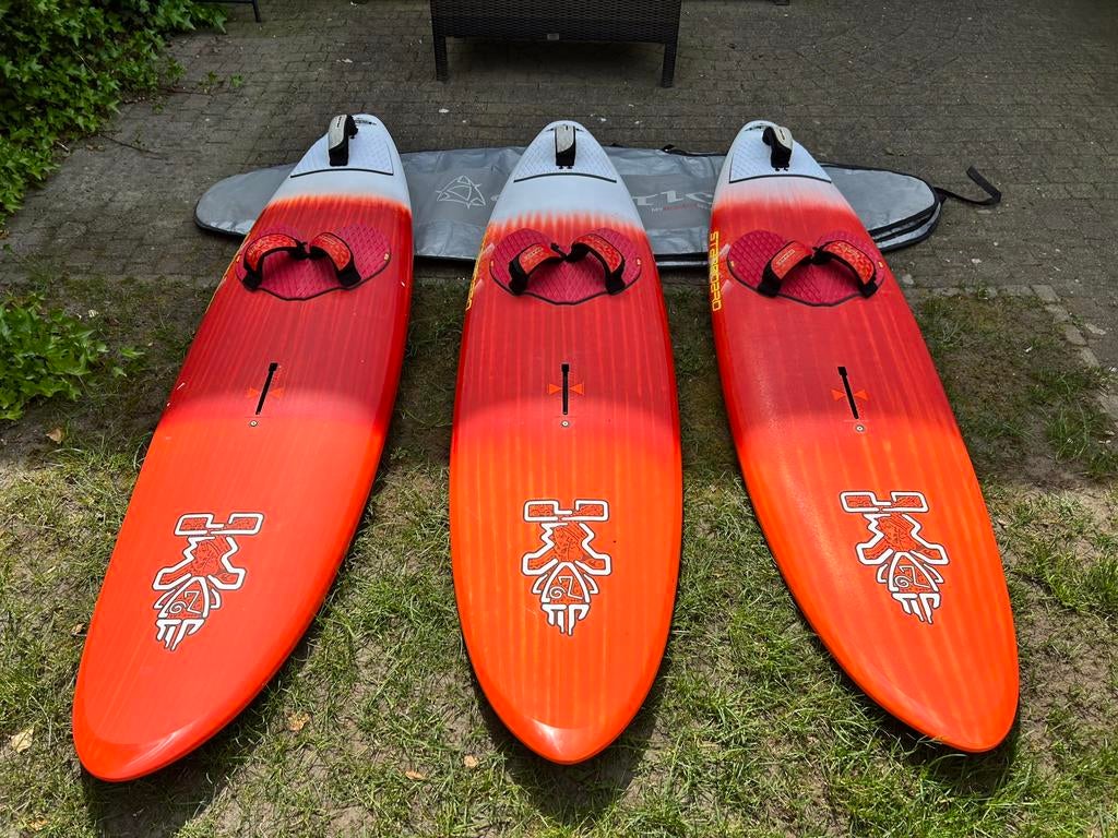 3 Starboard Kode Carbon Wave boards voor de prijs van 1, Watersport en Boten, Ophalen, Minder dan 250 cm, Zo goed als nieuw, Met vin(nen)