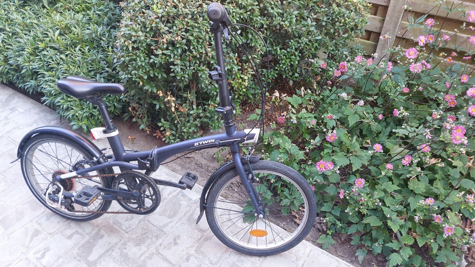 plooitfiets B twin tilt 500, Vélos & Vélomoteurs, Autres marques, Vitesses, Frein sur jante, Enlèvement