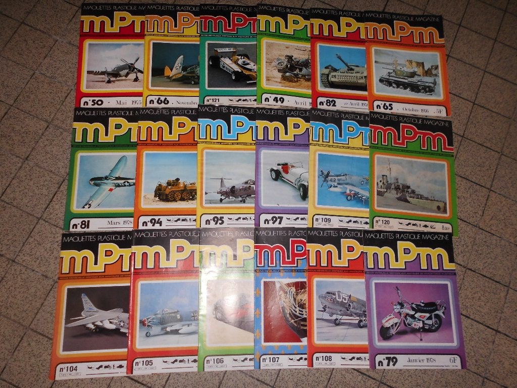 lot 24 anciennes revues MPM maquette plastique magazine, Livres, Journaux & Revues, Enlèvement ou Envoi