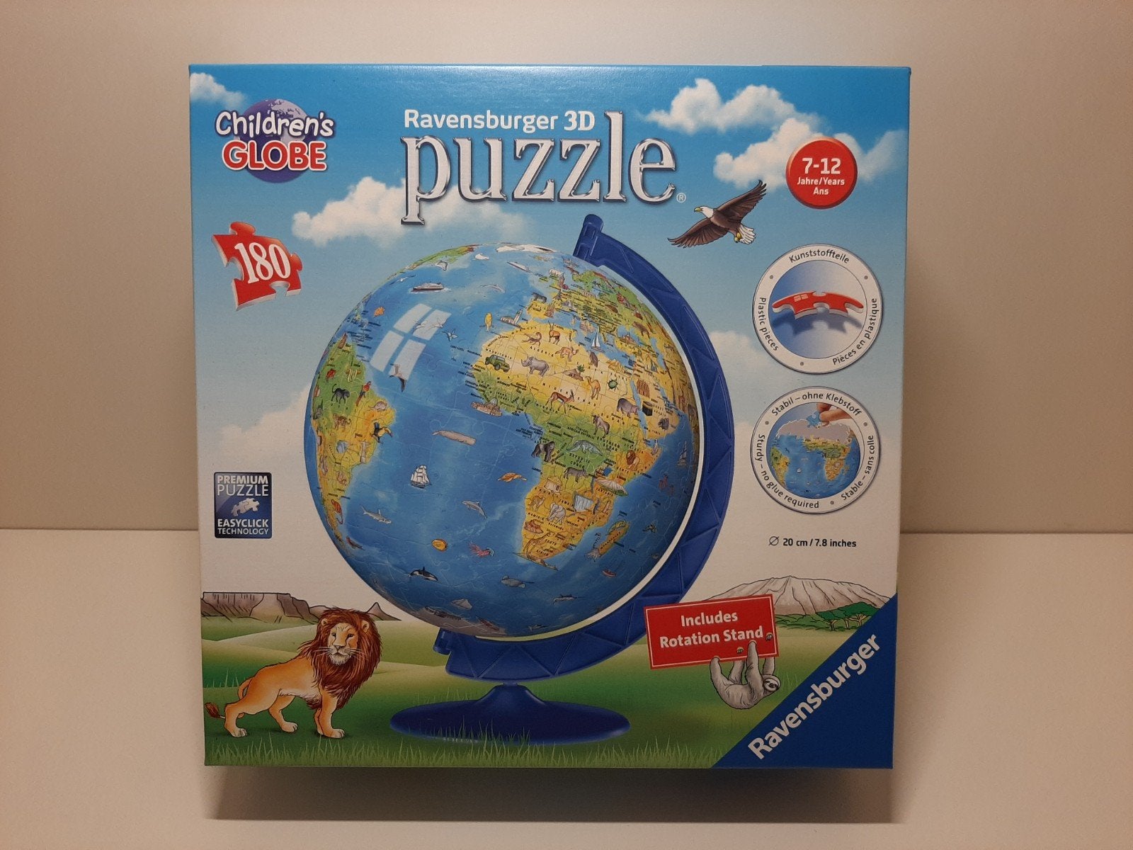 Ravensburger Globe 3D puzzel compleet - zeer goede staat, Ophalen of Verzenden, Meer dan 50 stukjes, Zo goed als nieuw, 6 jaar of ouder