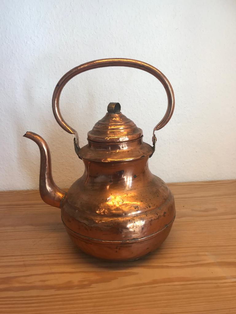 Vintage koperen ketel – mooie patina – decoratief stuk, Ophalen, Koper