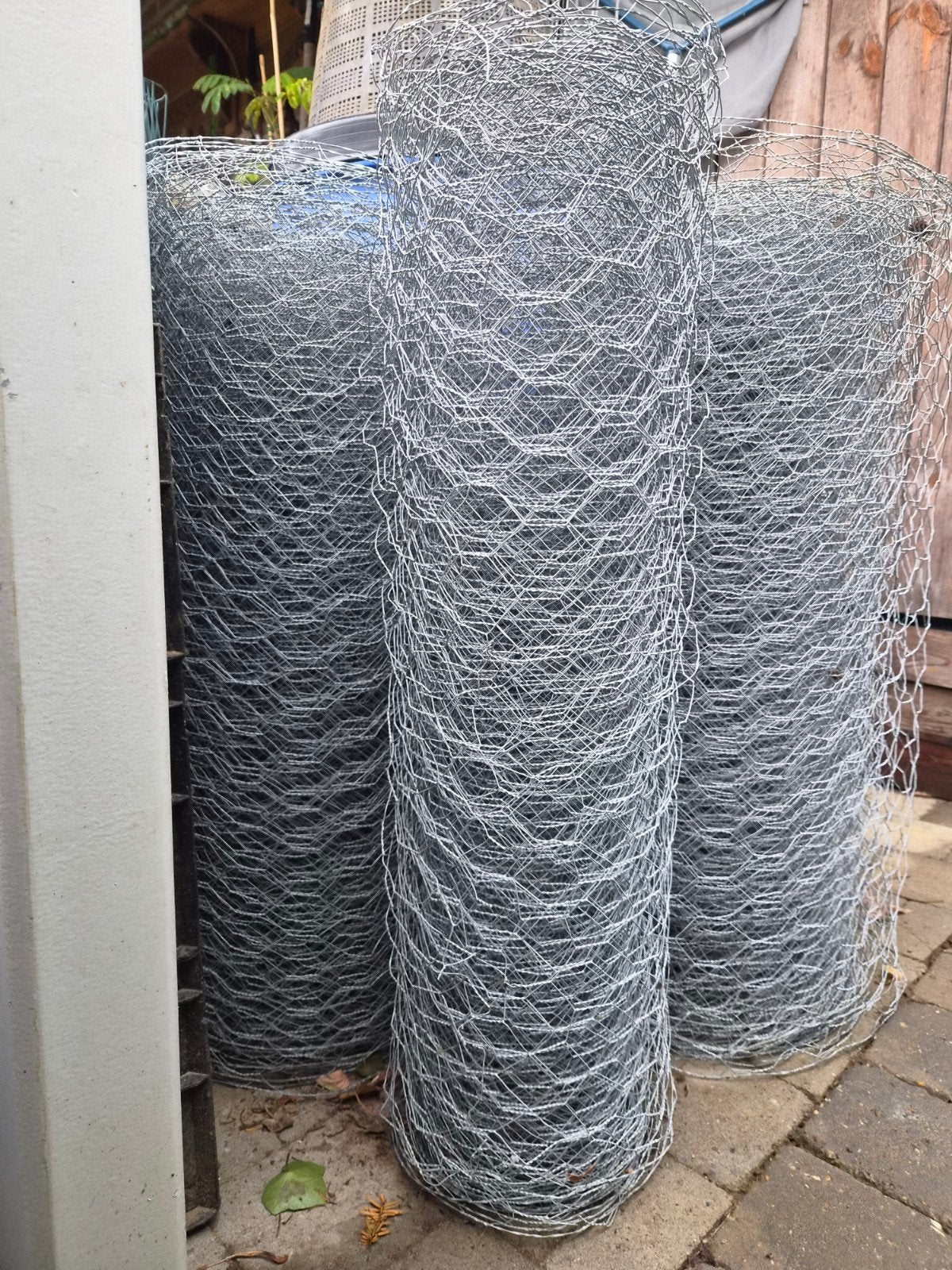Kippengaas +- 50 m lang,( vermoedelijk langer )  zie beschri, Tuin en Terras, Ophalen, Zo goed als nieuw, 20 meter of meer, Gaas
