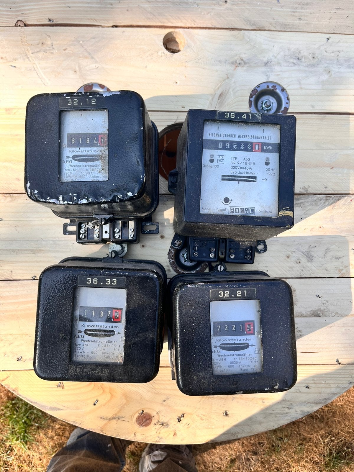 Kwh meters, Ophalen, Gebruikt