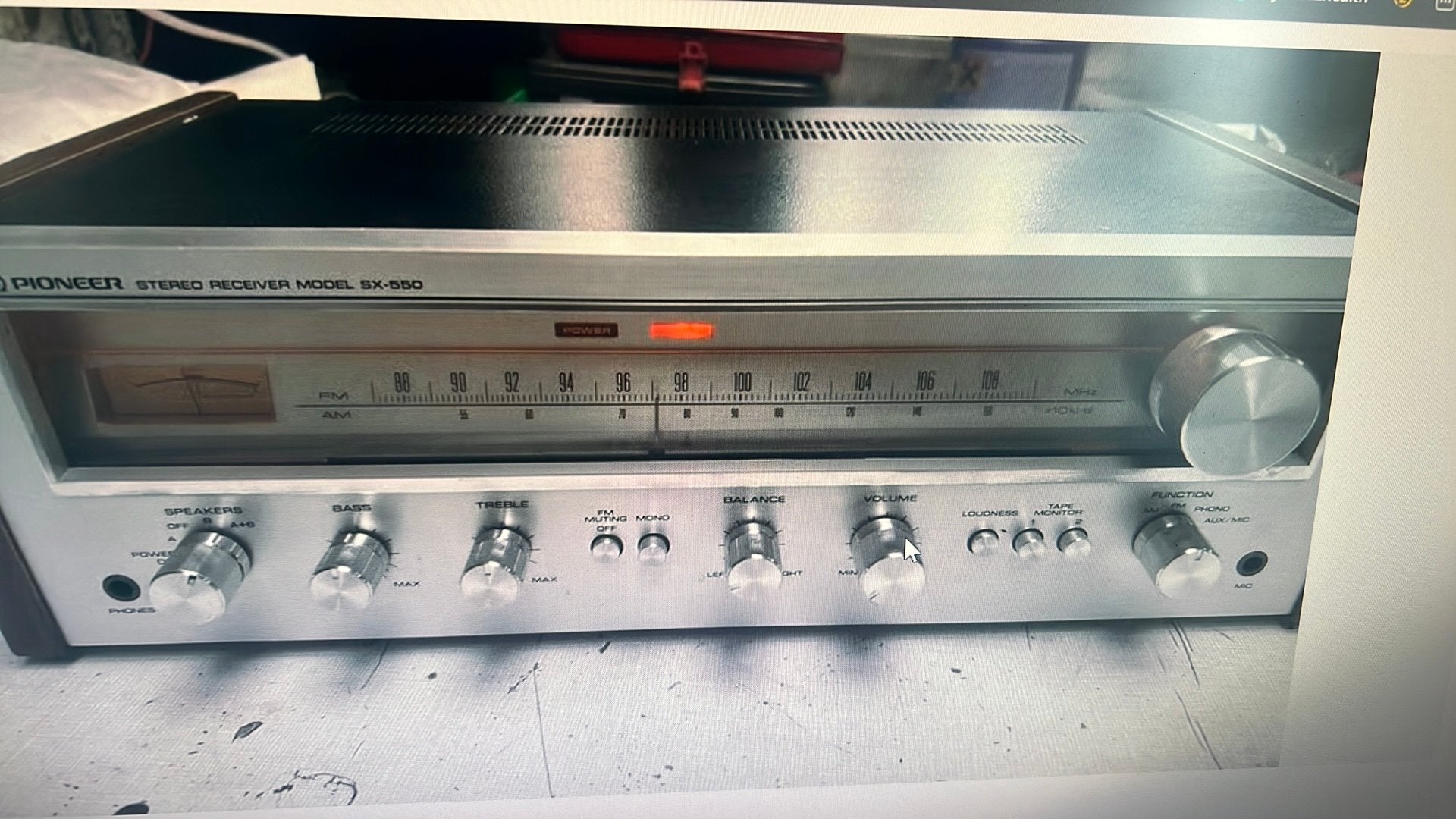 Pioneer sx-550, TV, Hi-fi & Vidéo, Enlèvement ou Envoi, Comme neuf