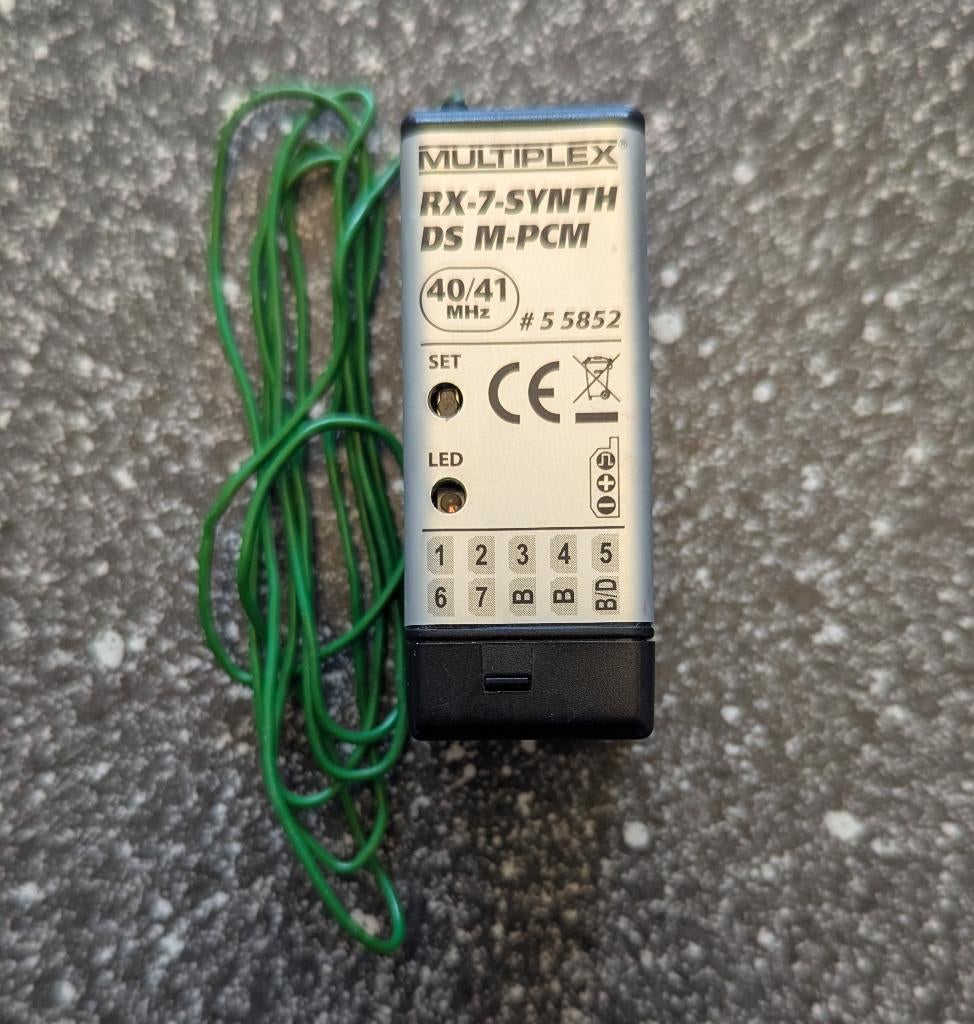 Ontvanger Multiplex RX-7 SYNT DS - 40 Mhz, Hobby en Vrije tijd, Ophalen, Gebruikt