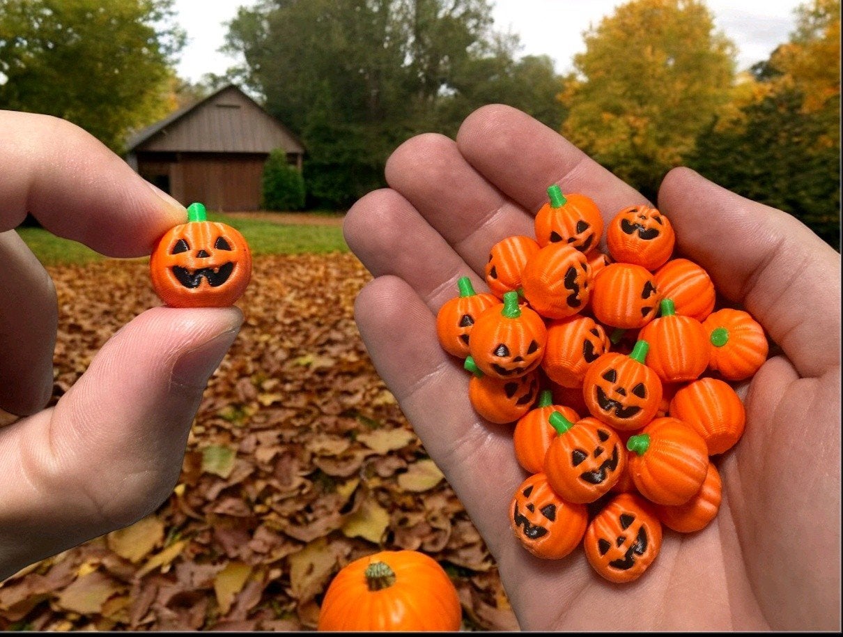 100x mini halloween pompoenen, Collections, Enlèvement ou Envoi, Neuf, Autres types