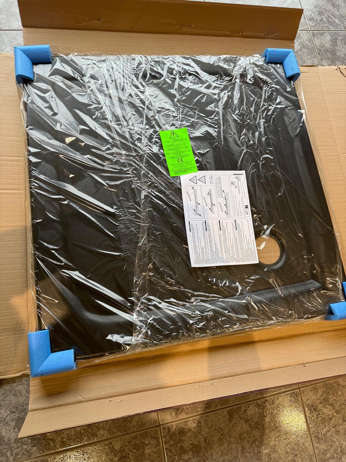 Douchebak Allibert nieuw 90x90 black, Doe-het-zelf en Bouw, Ophalen, Nieuw, Douche