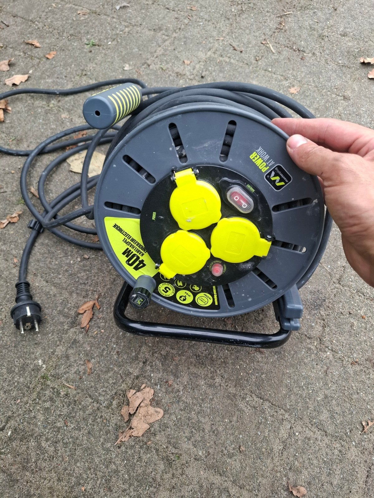 kabel haspel 40m, Doe-het-zelf en Bouw, Ophalen of Verzenden, Gebruikt