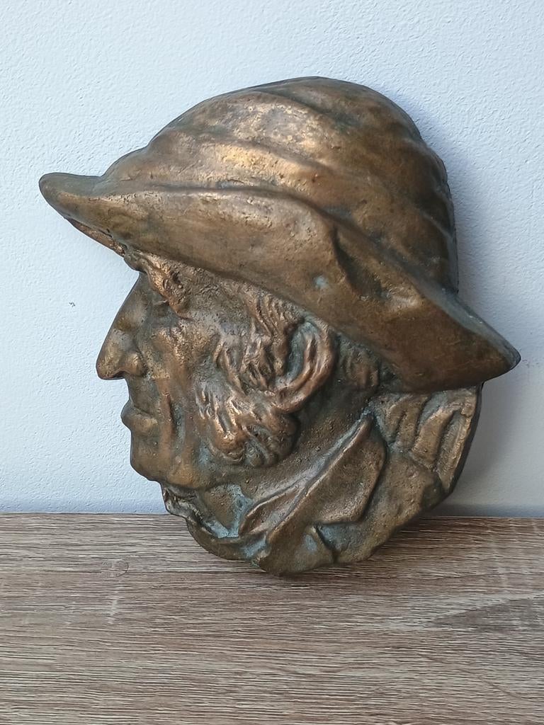 Sculpture bas relief en bronze, Enlèvement ou Envoi, Bronze