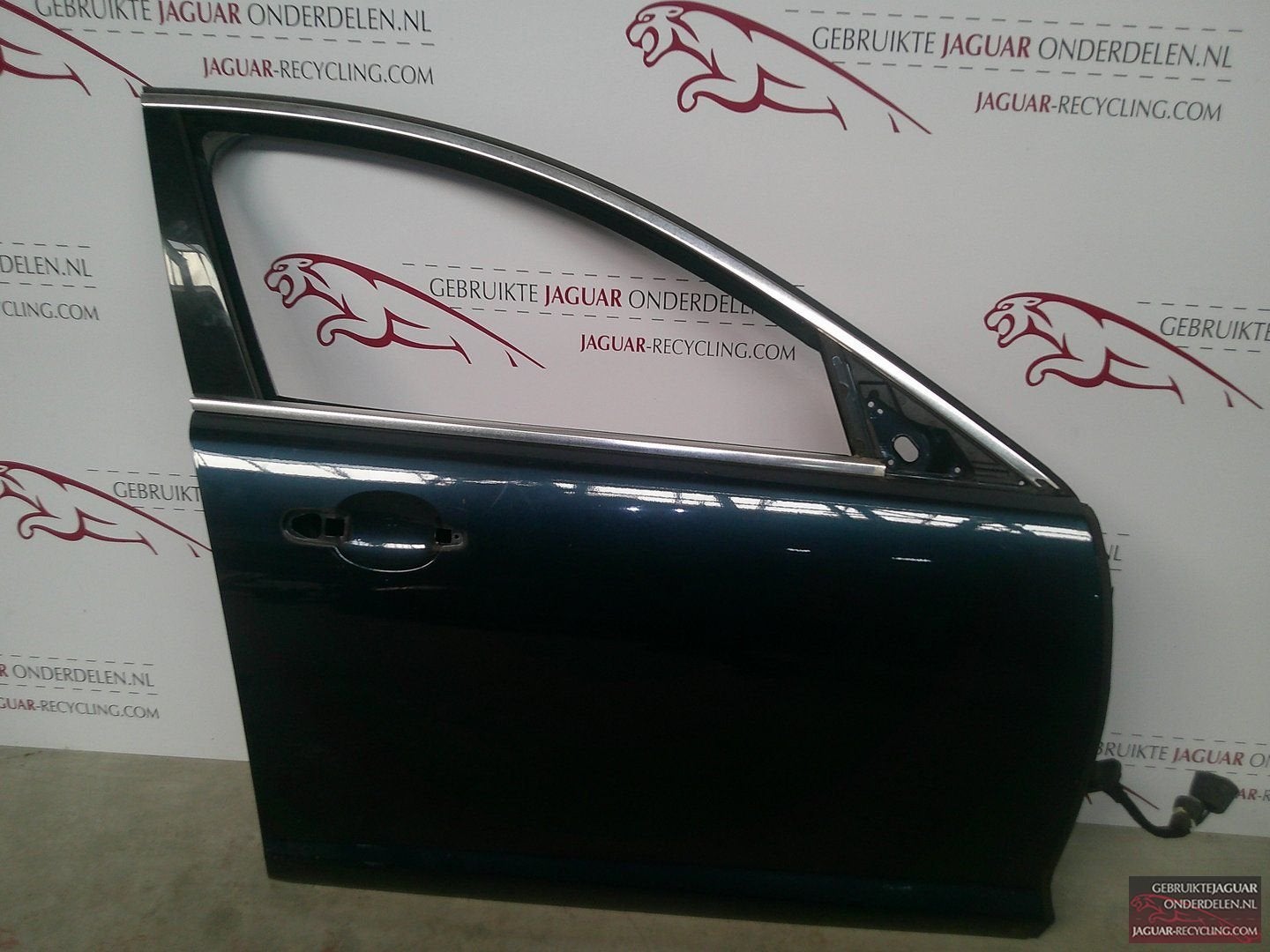 Deur rechts voor blauw Jaguar XF 2008-2015, Auto-onderdelen, Gebruikt, -, Deur, Ophalen of Verzenden