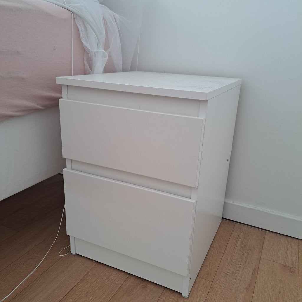 Commode IKEA MALM à 2 tiroirs — 2 unités, Enlèvement, Comme neuf