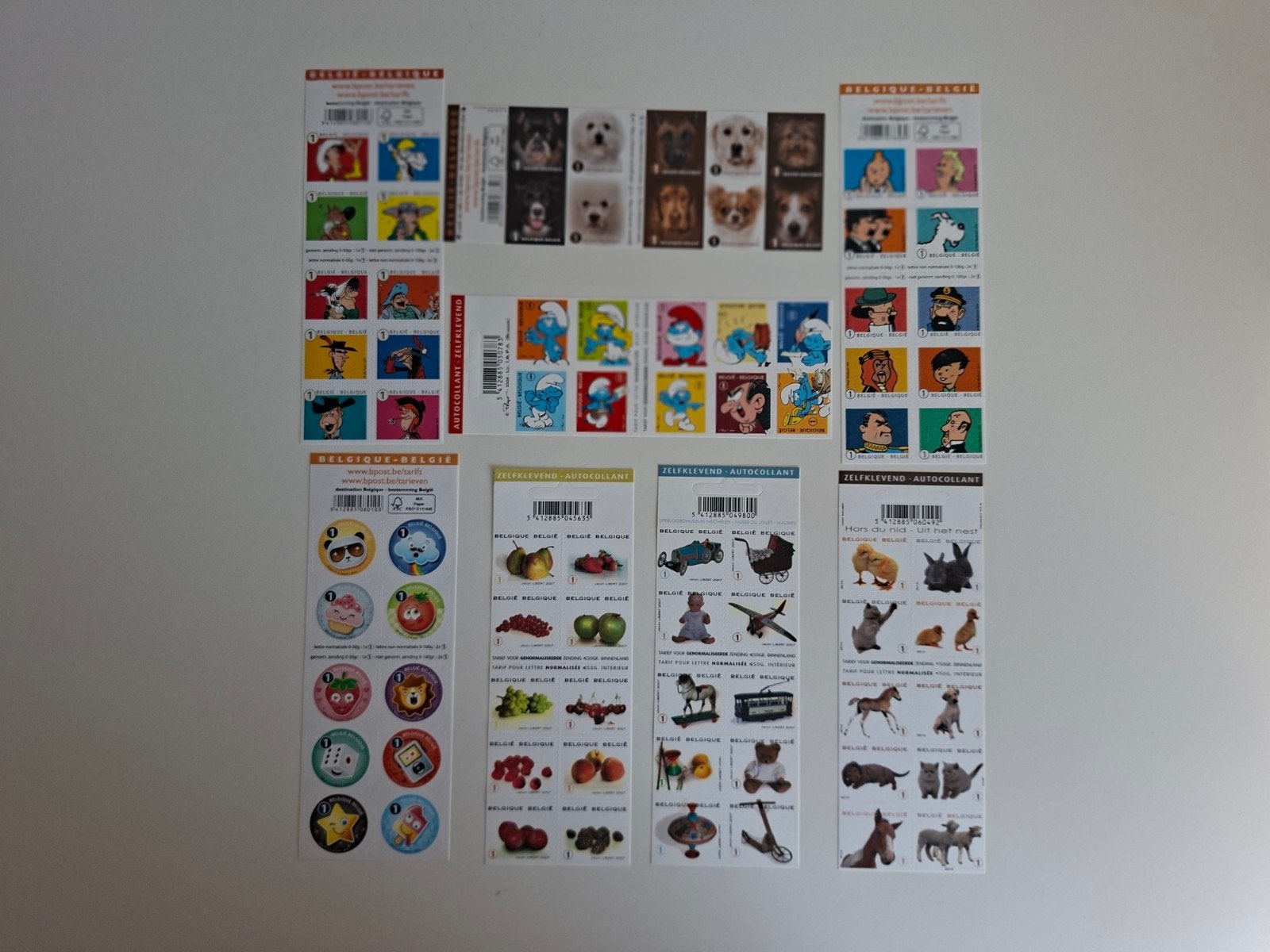 Zelfklevende postzegels van Bpost, Ophalen of Verzenden