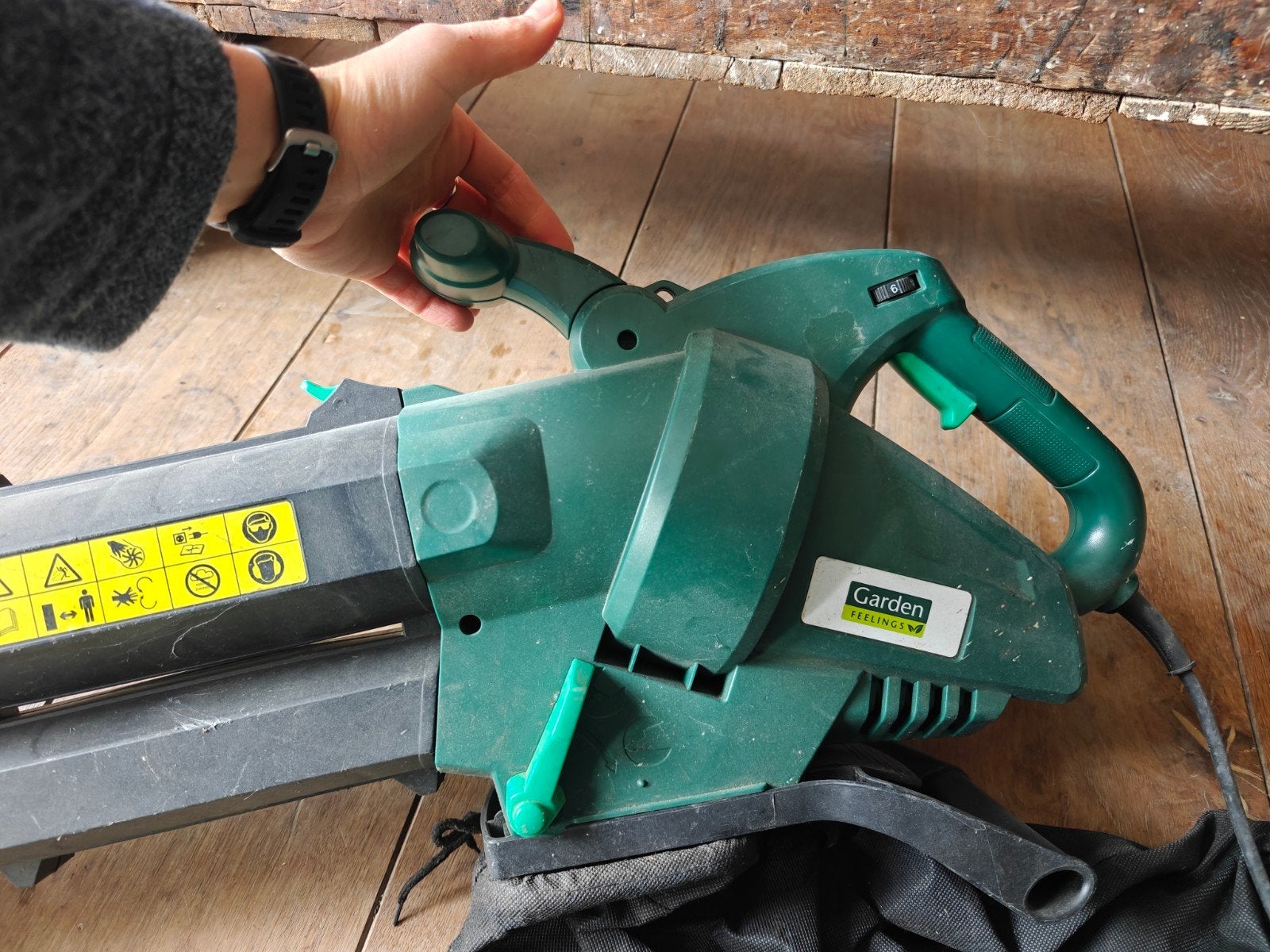 Bladblazer zuiger - souffleur aspirateur de feuilles, Jardin & Terrasse, Enlèvement, Avec sac de ramassage
