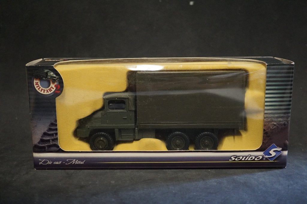 Solido Berliet shelter militaire vrachtwagen - 1/50 - TOP, Ophalen of Verzenden, Zo goed als nieuw