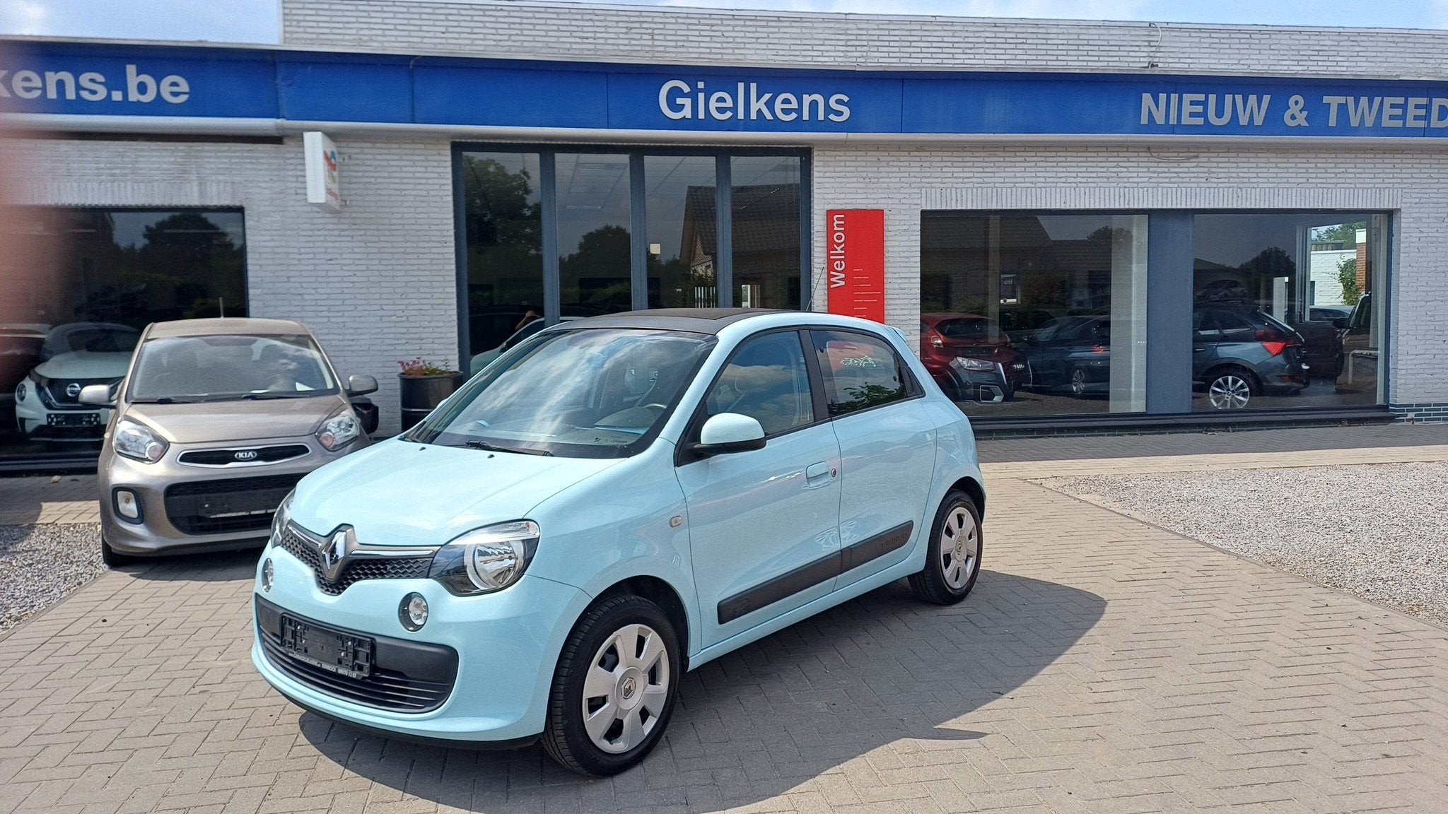 Renault Twingo 0.9Tce open air/1 jaar.garantie, Auto's, Gebruikt, Blauw, Bedrijf, Handgeschakeld