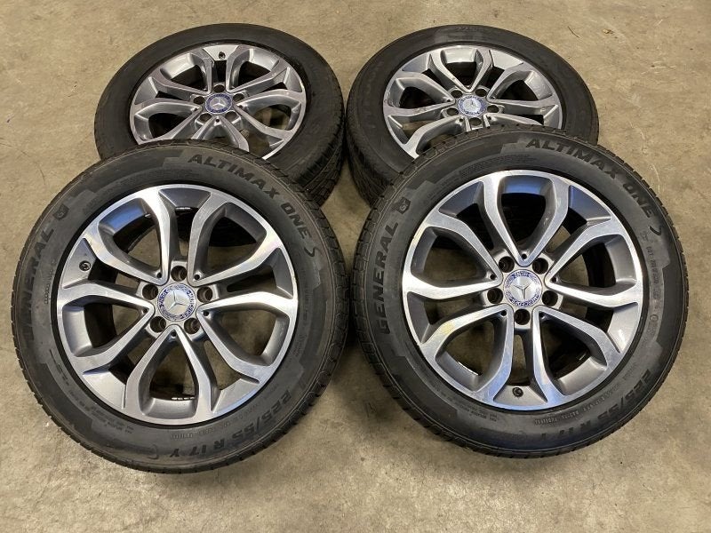 17 inch originele avantgarde velgen + zomerbanden Mercedes E, Autos : Pièces & Accessoires, Pneus et Jantes, Pneus été, -, 17 pouces