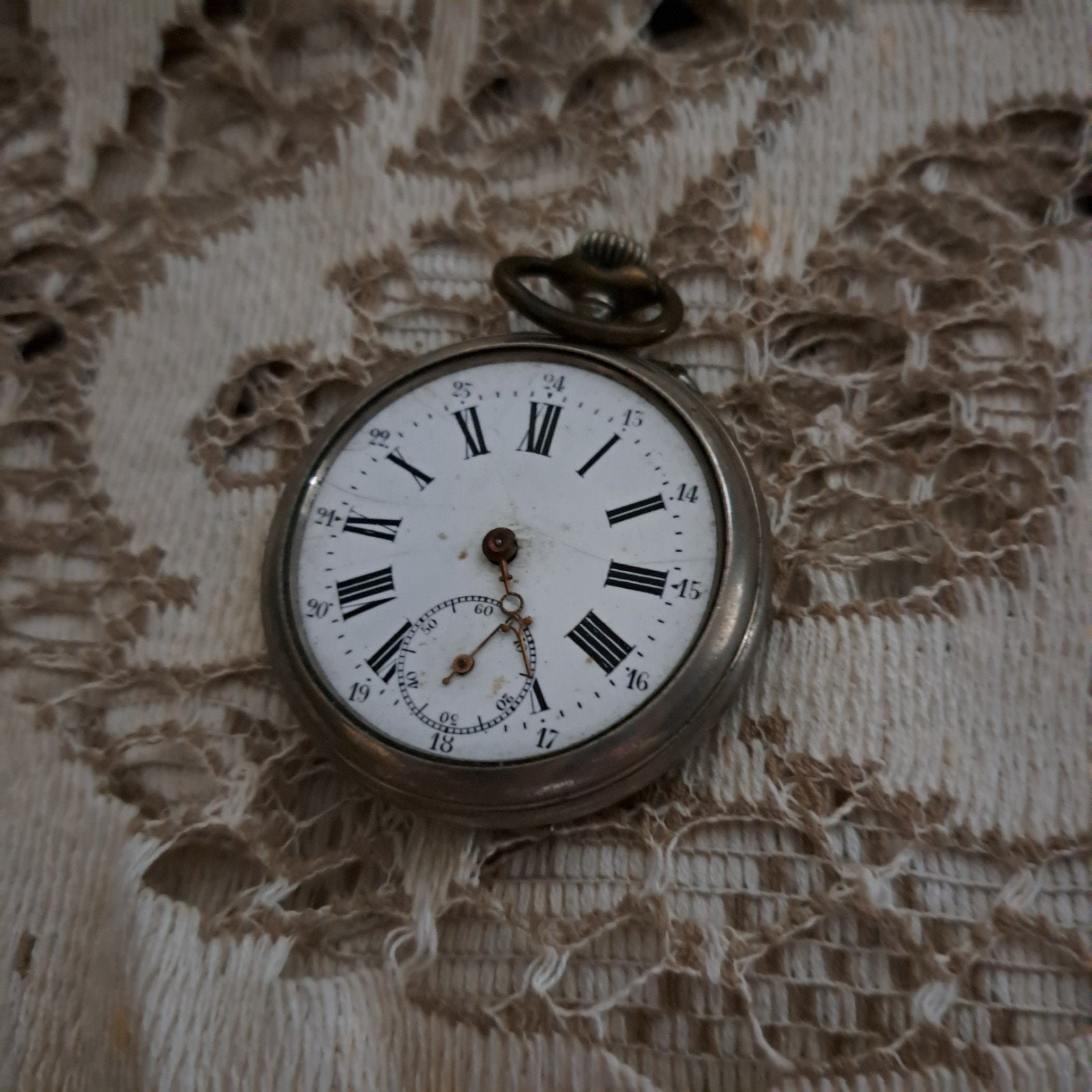 Montre à gousset sans verre, Bijoux, Sacs & Beauté, Enlèvement ou Envoi, Argent
