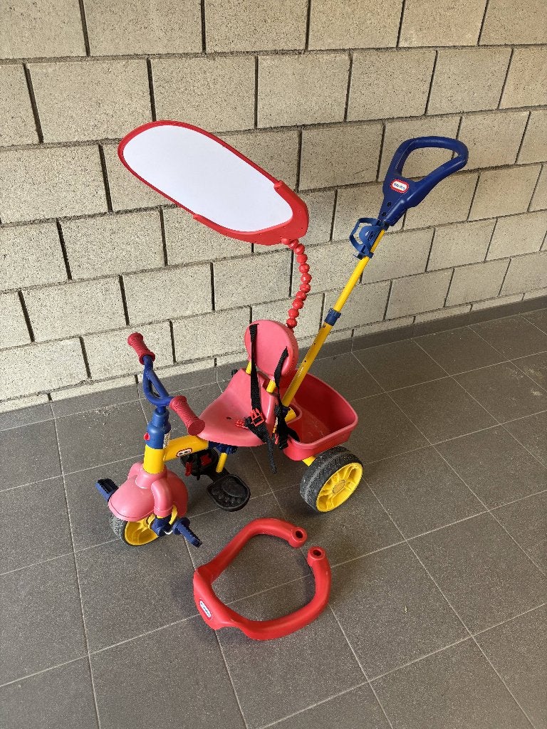 Driewieler voor baby/peuter, Fietsen en Brommers, Ophalen, Terugtraprem, Little tikes, Verstelbare zitting