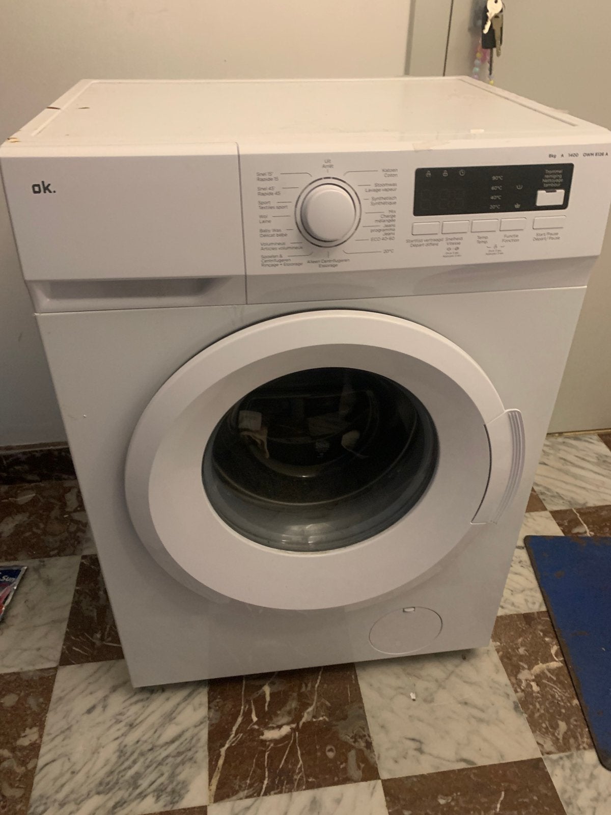 Nieuw wasmachine, met verschillende opties, Elektronische apparatuur, Wasmachines, Ophalen, Zo goed als nieuw