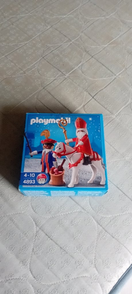 playmobil 4893 neuf St Nicolas et père - fouettard, Neuf, Enlèvement ou Envoi, Kit complet, Figurines