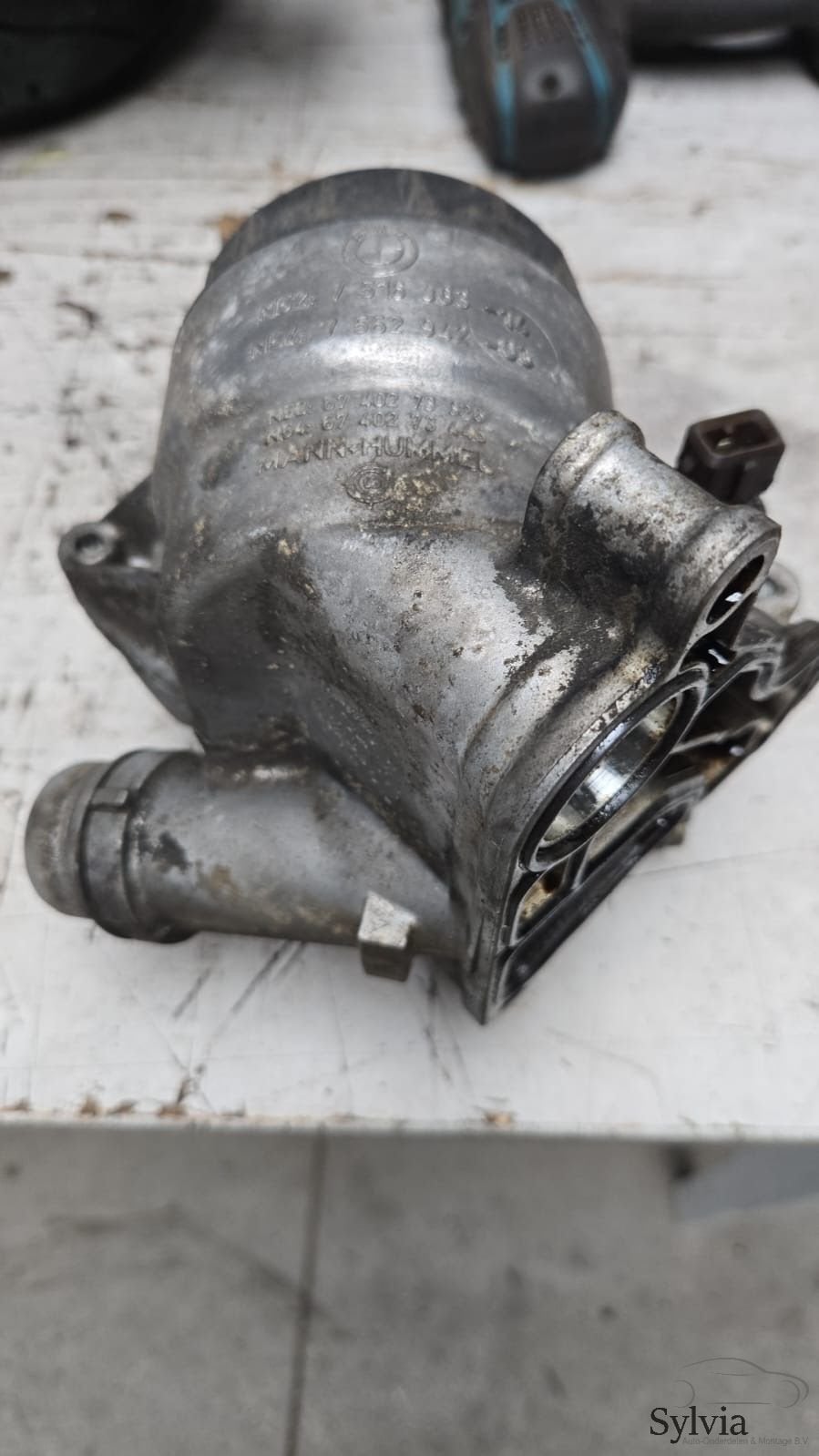 Oliefilterhuis met oliekoeler N54 BMW 11427516383 7516383 11, -, Utilisé, -, -