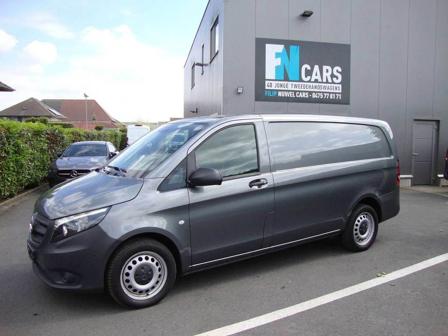 Mercedes-Benz Vito 114cdi aut, L2, LEDER, ALUCA rekken, 3 pl, Argent ou Gris, Achat, Entreprise, 3 places