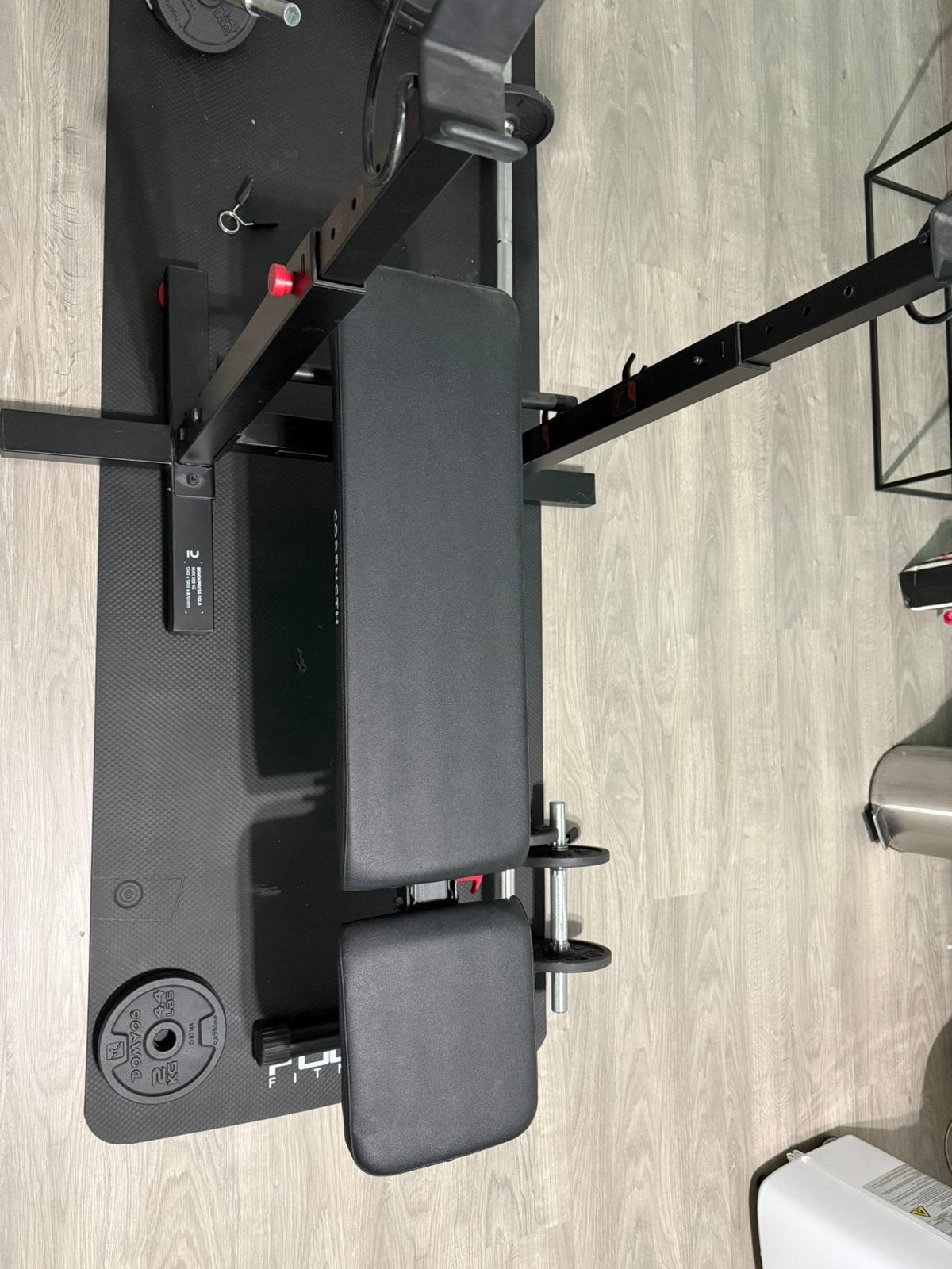 Kit de fitness avec haltères+banc et haltères, Sports & Fitness, Enlèvement, Comme neuf