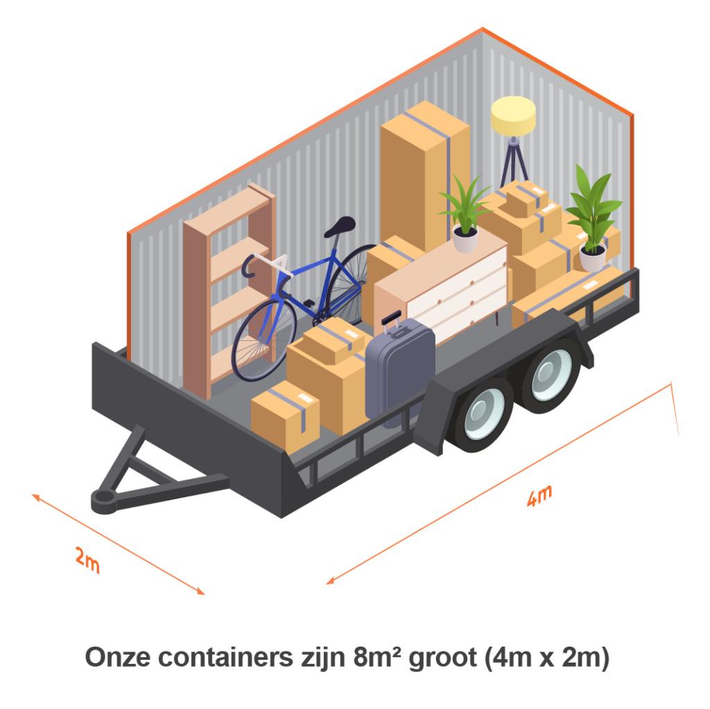 Mobiele Storagebox - Opslagruimte voor de deur, Ophalen of Verzenden, Nieuw