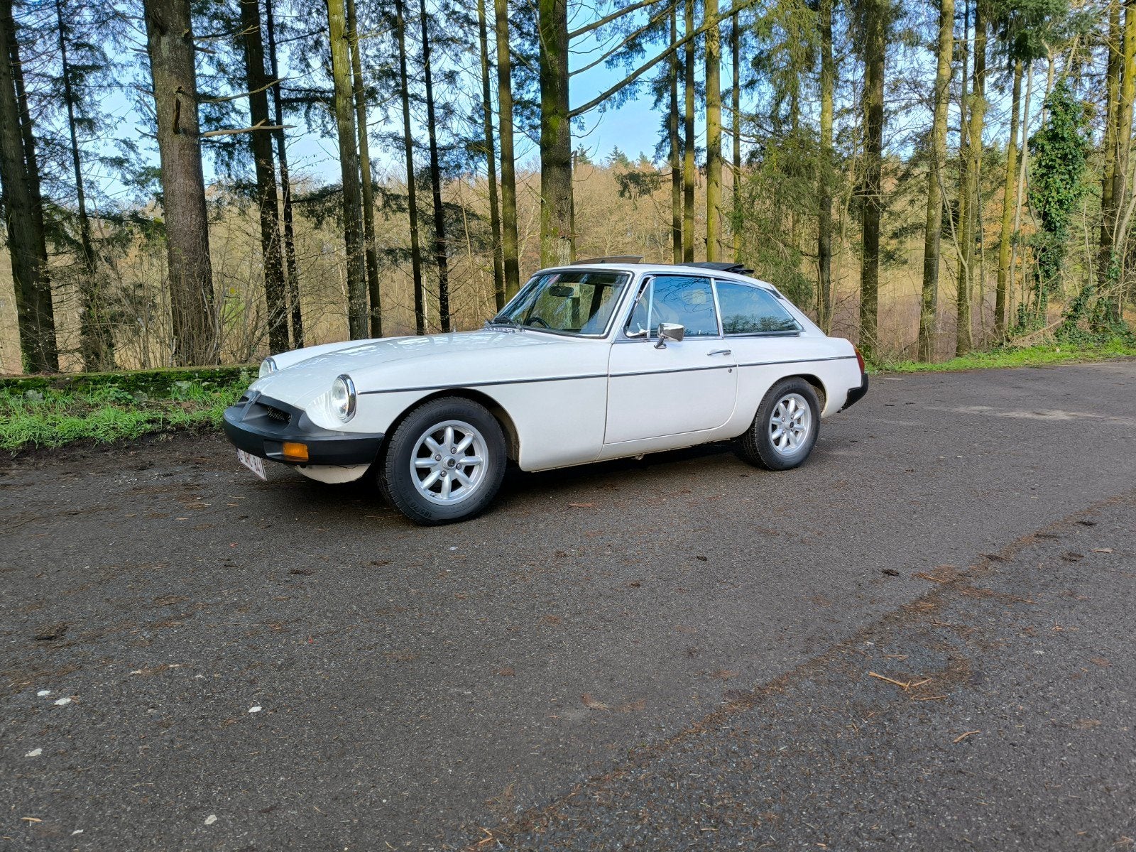 MG B GT 1.8cc 1979 Webasto-Overdrive, Autos, Cuir, Achat, Entreprise, Boîte manuelle