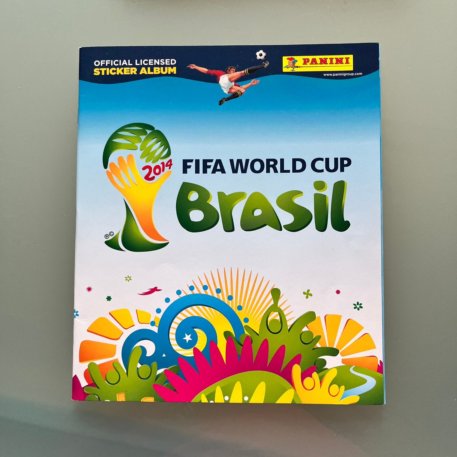 2x Panini sticker-album Fifa WK 2014 in Brazilië, Ophalen of Verzenden, Zo goed als nieuw