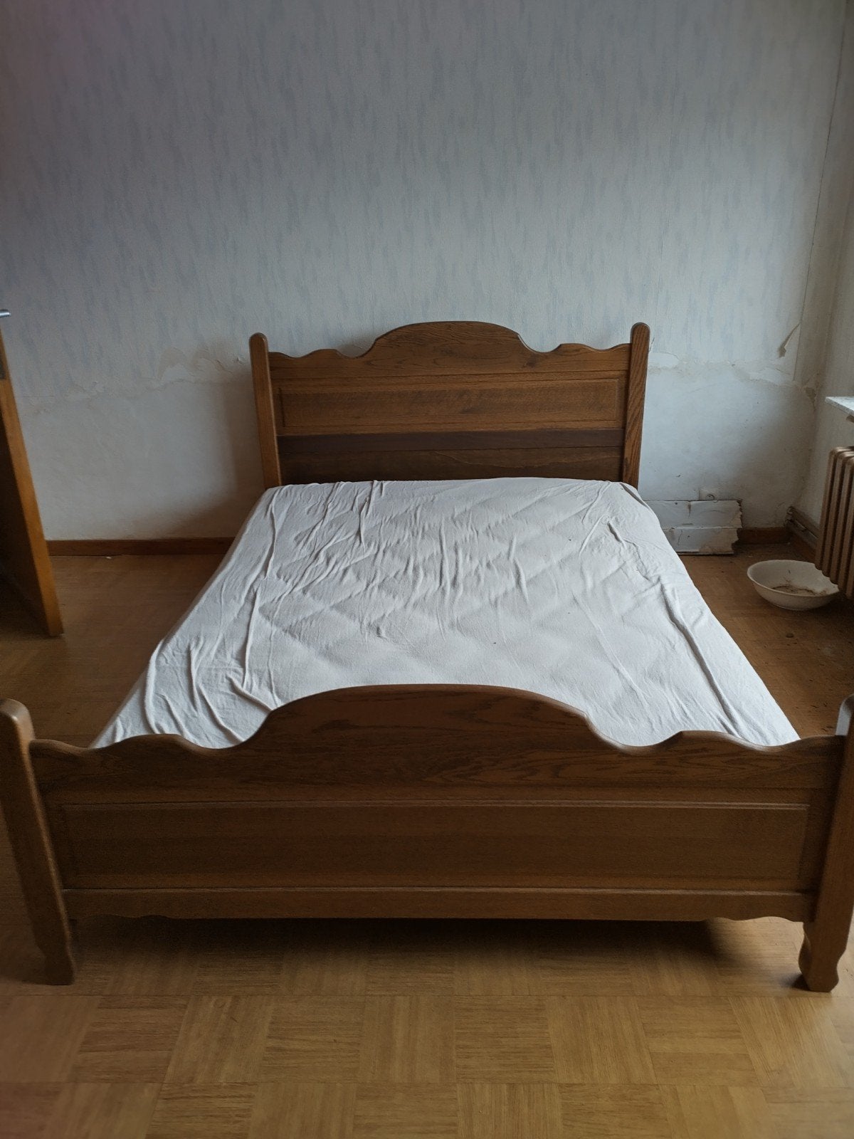 Slaapkamer eik, Huis en Inrichting, Slaapkamer | Complete slaapkamers, Ophalen, Zo goed als nieuw, Tweepersoons
