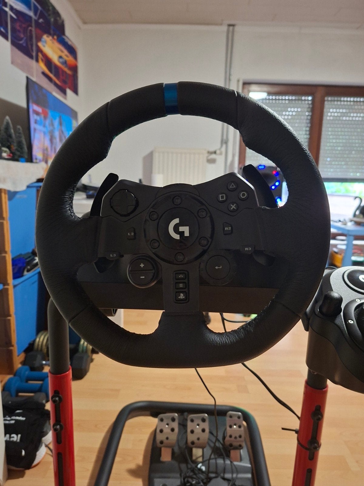 G923 Logitech racing stuur met shifter en pedalen, Games en Spelcomputers, Spelcomputers | Sony Consoles | Accessoires, Ophalen
