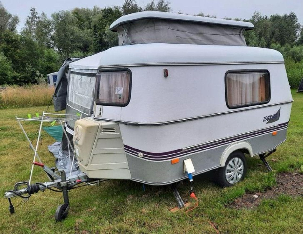 Caravan Hymer Eriba Puck Touring 1998 750kg max/ mtm te koop, Standaardzit, Tot en met 3, Particulier, 500 - 750 kg