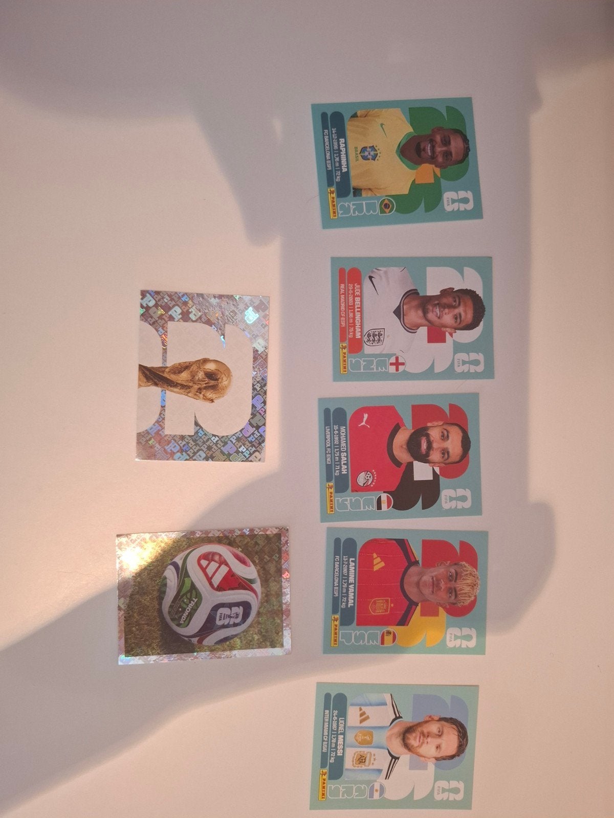 World cup kaarten, Ophalen