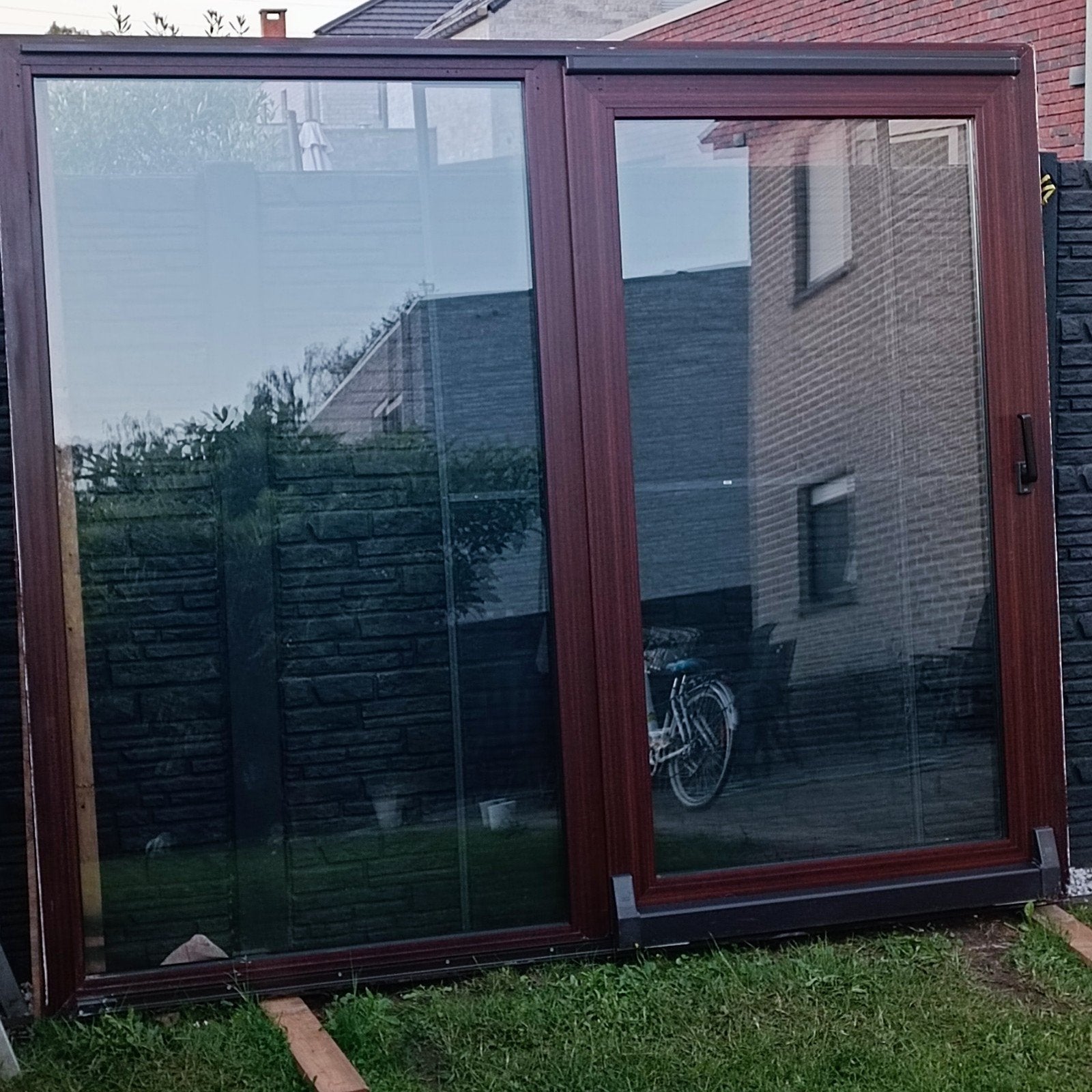 Fenêtre coulissante en PVC avec fenêtre volante, Bricolage & Construction, Enlèvement