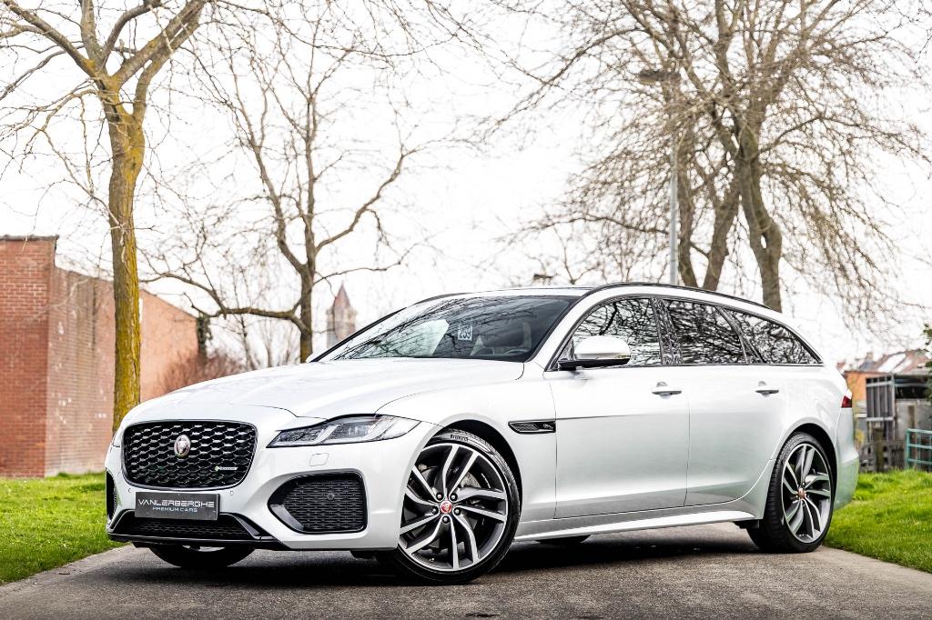 Jaguar XF Sportbrake P250 R-Dynamic * Pano * Trekhaak *, Autos, Jaguar, Cuir, Argent ou Gris, Achat, Euro 6