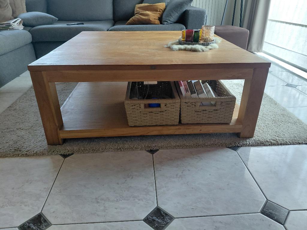 Salontafel teak, Enlèvement