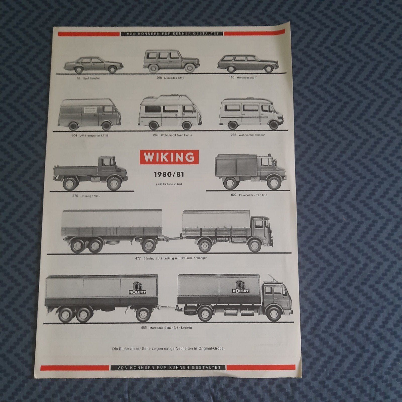WIKING HO-schaal *VINTAGE 1980/1981* PRODUCTOVERZICHT *, Ophalen, Zo goed als nieuw, Overige typen, Wiking