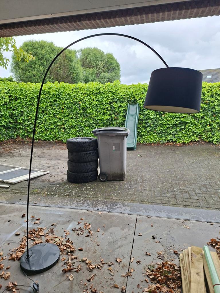 Grande lampe à arc sur pied, Maison & Meubles, Enlèvement
