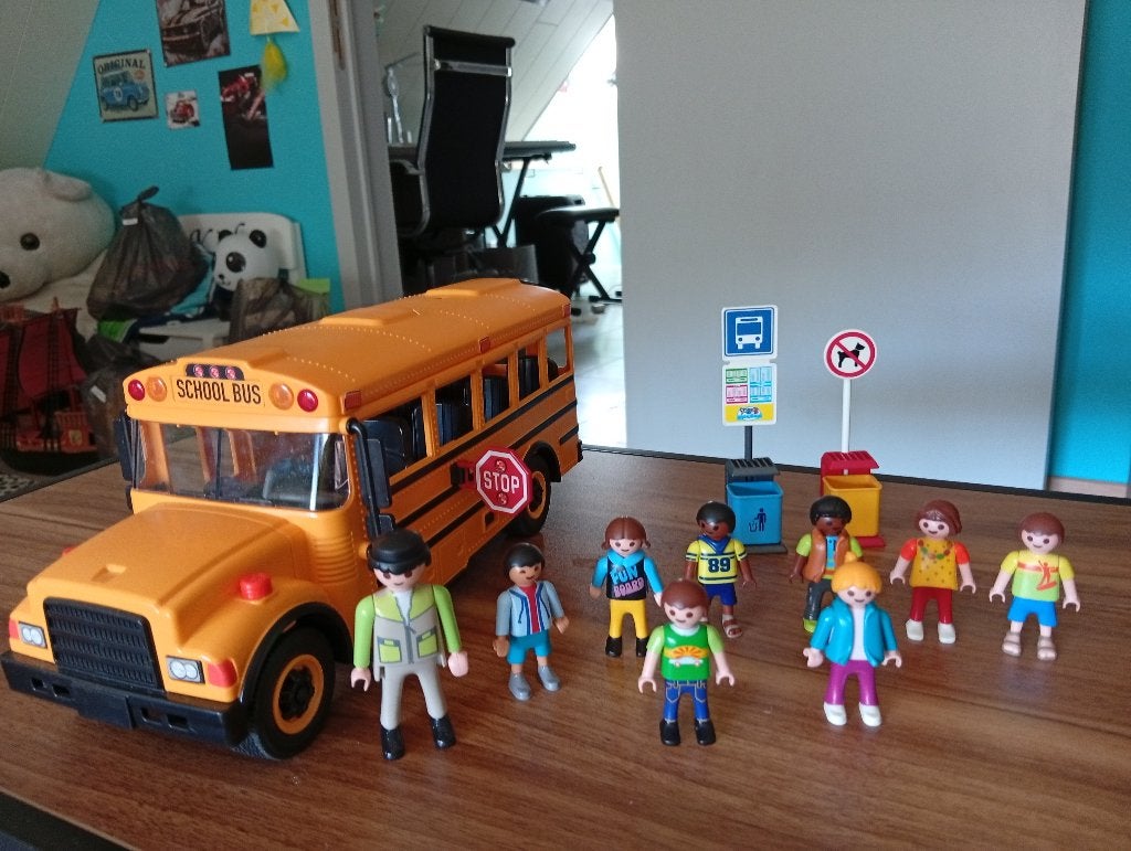 Playmobil Schoolbus, Ophalen, Zo goed als nieuw